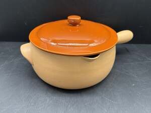 Vintage Red Wing Provincial Large Casserole Dutch Oven with Handle and Lid